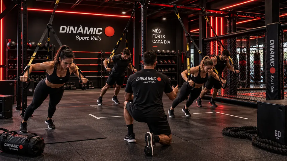 Proposta visual d’una classe en grup reduït amb entrenador